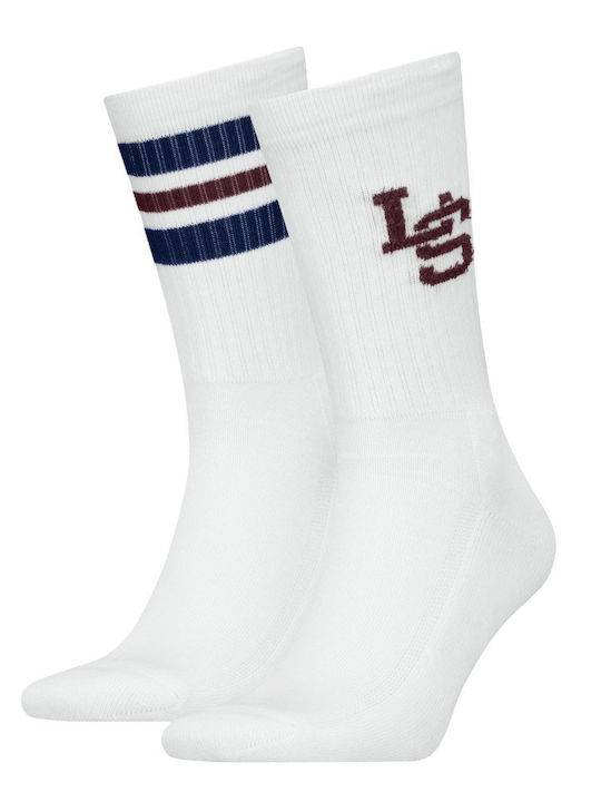 Levi's Reg Cut Ls Ανδρικές Κάλτσες White/red/blue 2Pack