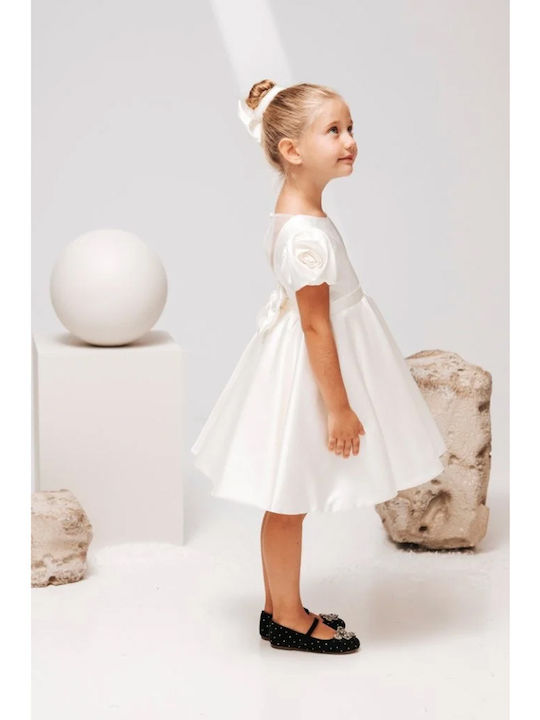 Baby Bloom Rochie Albă de Botez