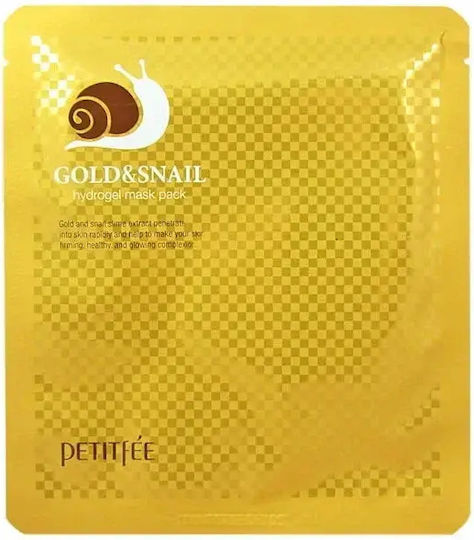 Petitfee Gold Snail Hydrogel Μάσκα Προσώπου 5τμχ