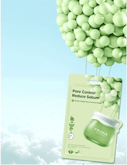 Grüne Traube Porensteuerung Stoffmaske 20ml