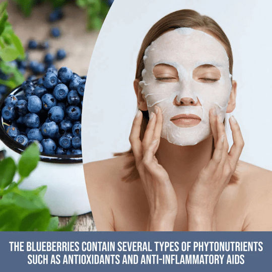 Blaubeer Stoffmaske