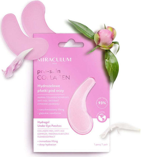 Miraculum Plasturi pentru ochi cu hidrogel Collagen Pro Skin, 2 buc