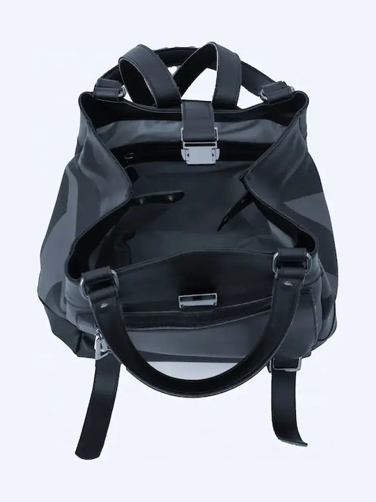 Ea Logo Grauer Damenrucksack