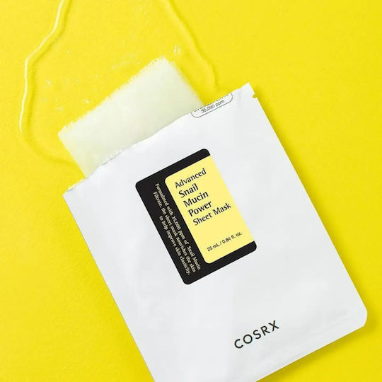 Cosrx Advanced Snail Mucin Power Sheet Mask Mască de Față Mucin de Melc 10 Bucăți