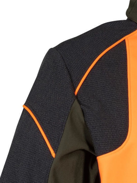 Cofra Seewald Clay Softshell-Jacke Braun/Schwarz/Orange Cofra Seewald Clay Softshell-Jacke Braun/Schwarz/Orange