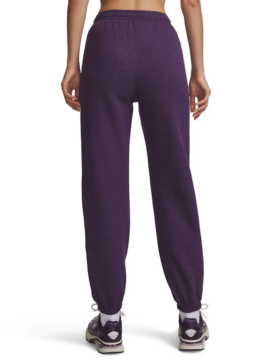 Under Armour Rival Παντελόνι Φόρμας Fleece Μωβ