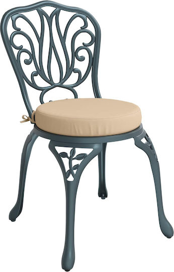 vidaXL Soest Round Garden Chair Cushions Cream 4 pcs 35x35 cm