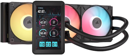 Corsair iCUE Link Titan II 360 RX LCD AIO CPU Liquid Cooler with 3 120mm Fans and ARGB Lighting