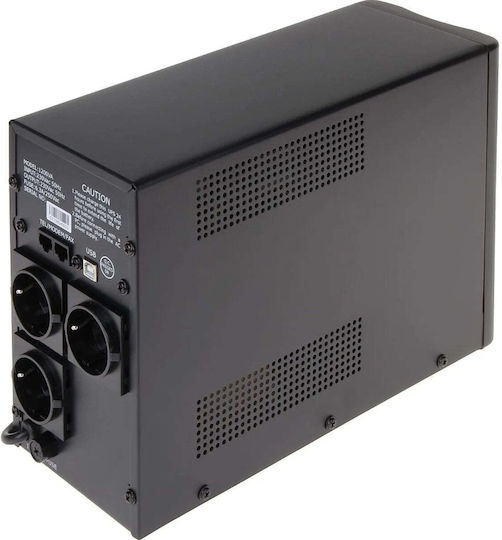 East EAST UPS1200 LED UPS Line-Interactive 1200VA 720W cu 3 Schuko Prize