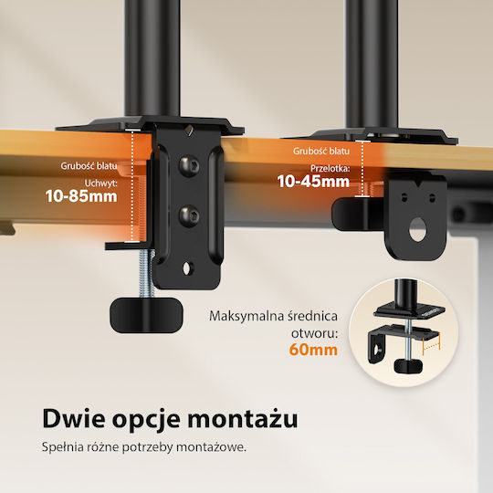 SENSE7 Suport de Birou pentru Monitor de până la 32" cu Braț (960592)