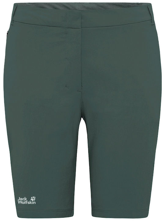 Jack Wolfskin Pantaloni Scurți de Drumeție pentru Femei, Verzi