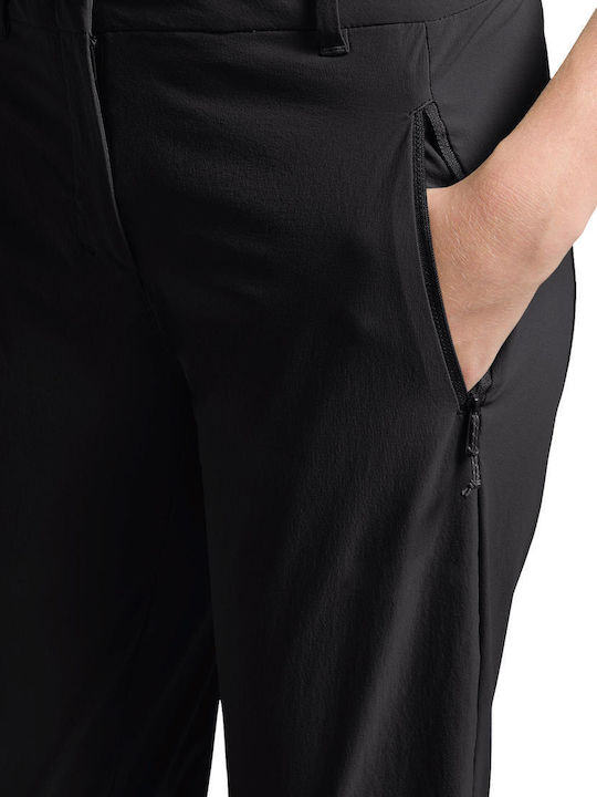Jack Wolfskin Pantaloni Lungi de Drumeție pentru Femei Negri