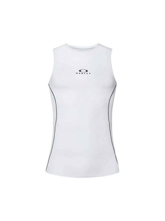 Oakley Ανδρική Αμάνικη Μπλούζα Road / Mountain Bike Λευκή