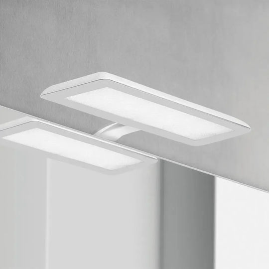 Karag Luz Φωτιστικό Τοίχου με Ενσωματωμένο LED Ασημί 45x7.5εκ.
