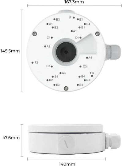 Reolink CCTV System Power Box White JUNCTION-BOX-RLA-JBL1-ANSCHLUSSDOSE