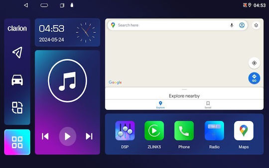 Clarion Gl52360 OEM-Auto-Multimedia-Display 9" CarPlay Android Auto BT GPS WLAN