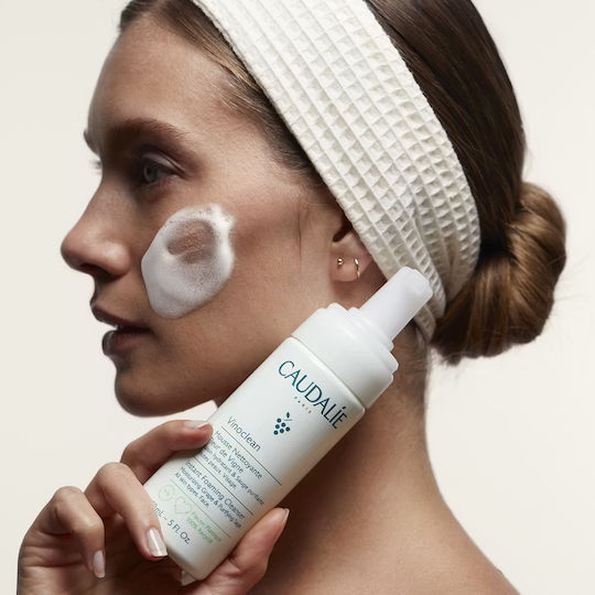 Caudalie Vinoclean Αφρός Καθαρισμού Προσώπου με Ενυδατική & Λάμψη δράση 2x150ml