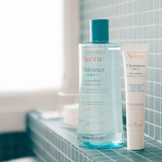 Eau Thermale Avène Cleanance Mizellenwasser Gesichts-Make-up-Entferner für Kontrolle der Fettigkeit & Gegen Unvollkommenheiten 400 ml
