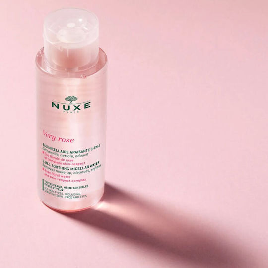 Nuxe Very Rose Micellar Water Face and Eye Makeup Remover with Soothing and Moisturizing Action 400ml