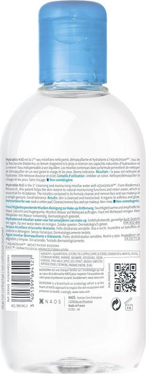 Bioderma Hydrabio H2O Micellar Water Hydrating Cleansing And Makeup Remover For Dehydrated Skin