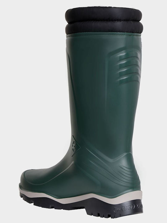 Dunlop Arbeitssicherheitsstiefel mit Fell Grün