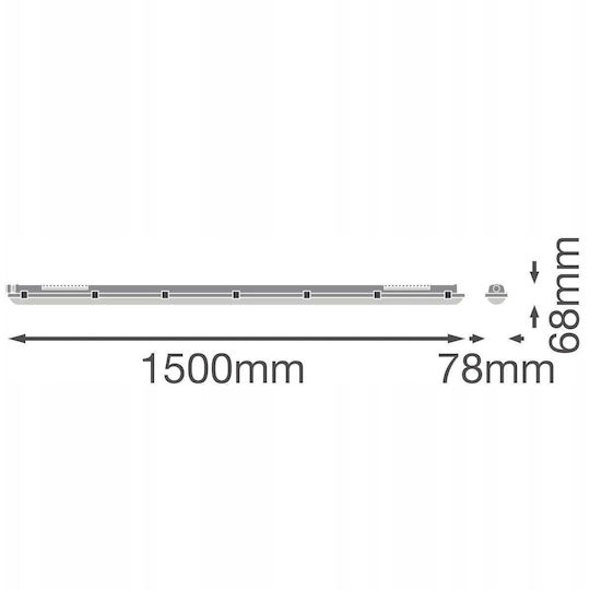 Led Light Dp Fit 1500 V 51w Ml Cct 8405065 Ip65 Ledvance Osram