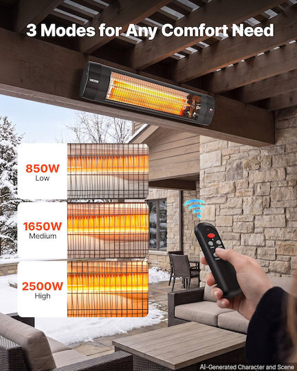 Heater Electric Infrared Heater With Power 2.5kW