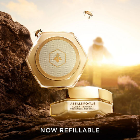 Abeille Royale Honey Treatment Богата Текстура Крем За Лице Дневен Крем За Хидратация Против Стареене И Блясък С Колаген 50ml
