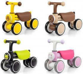Milly Mally York Αυτοκινητάκι Ride On για 12+ μηνών με Ήχους Ροζ