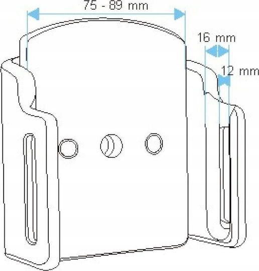 Brodit Universal Passive Mount W:75-83 mm/H:12-16 mm