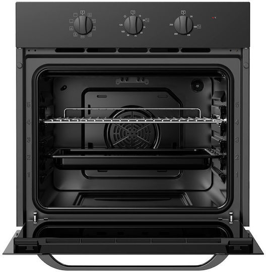 Aufsatzbackofen 70 l mit Keramikkochfeld, B 59,5 cm, Schwarz