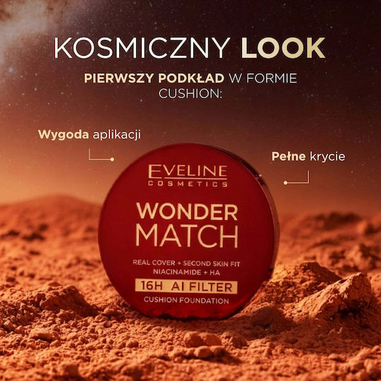 Eveline Wonder Match Cushion Fond De Ten 01n Ivory 15gr