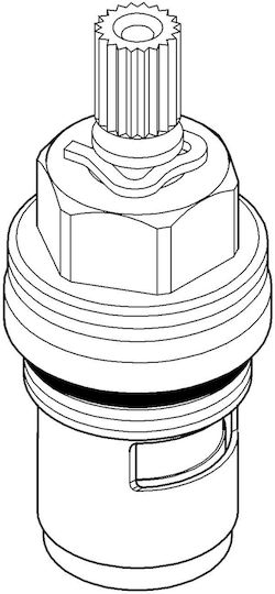 Grohe Keramischer Hahnventil für Wasserhähne 1/2" 45346000