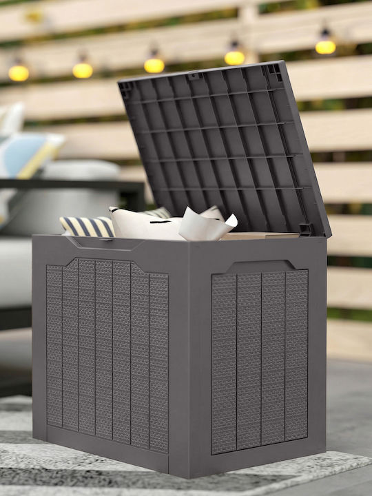 Outsunny Brown Polypropylene Outdoor Storage Box L56xW41xH50cm