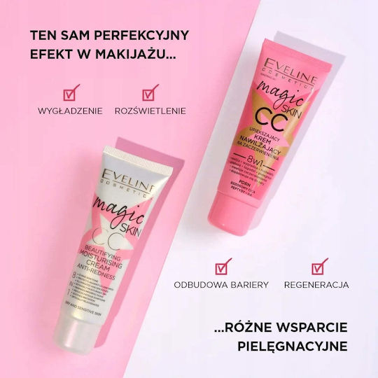 Eveline Magic Skin CC Face Day Cream for Moisturizing & Redness 30ml