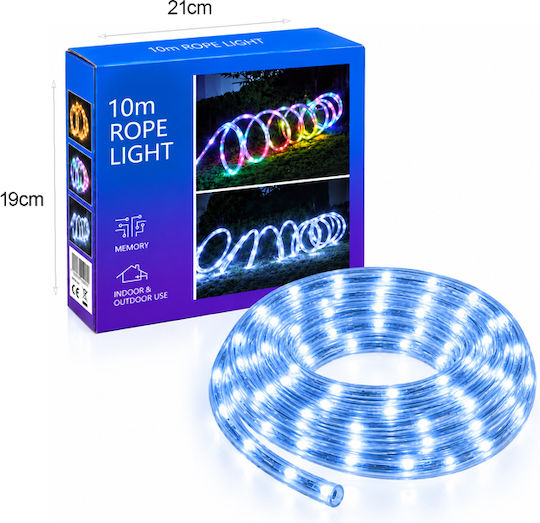Cold White Christmas Tube Light with Programs 10m