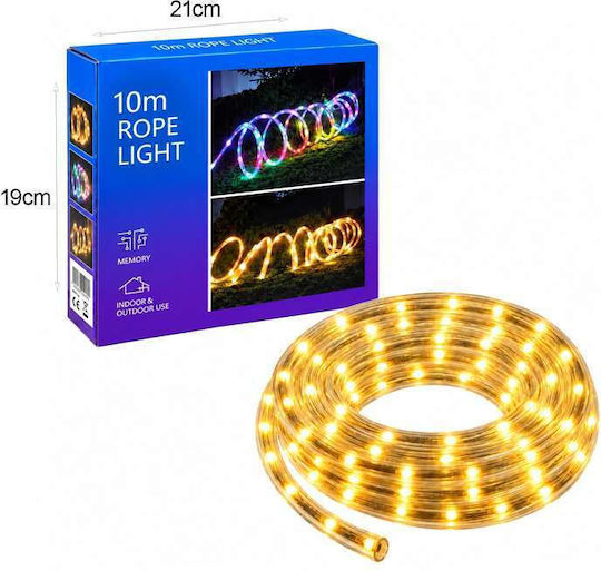 Warm White Christmas Tube Light with Programs 10m