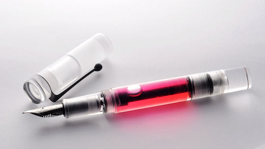 Opus 88 Broad Transparent Fountain Pen with Black Ink