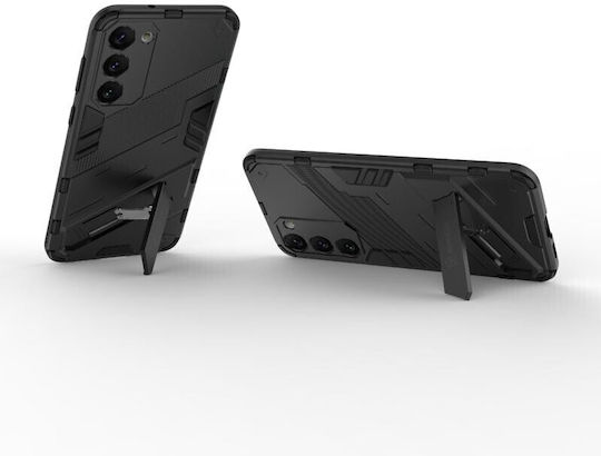 Punk Armor Твърд Калъф със Стойка Черен Samsung Galaxy S23 Plus 5g