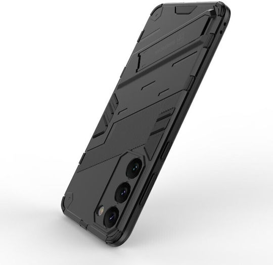 Punk Armor Твърд Калъф със Стойка Черен Samsung Galaxy S23 Plus 5g