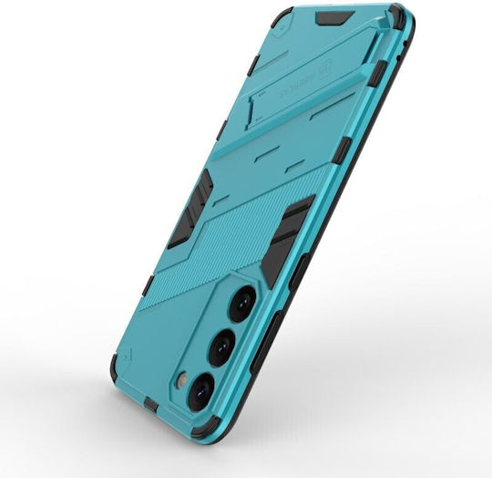 Punk Armor Твърд Калъф със Стойка Небесносин Samsung Galaxy S23 Plus 5G
