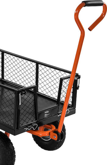 Kraft & Dele Cărucior de Transport pentru Încărcături de până la 400 kg, de Culoare Neagră