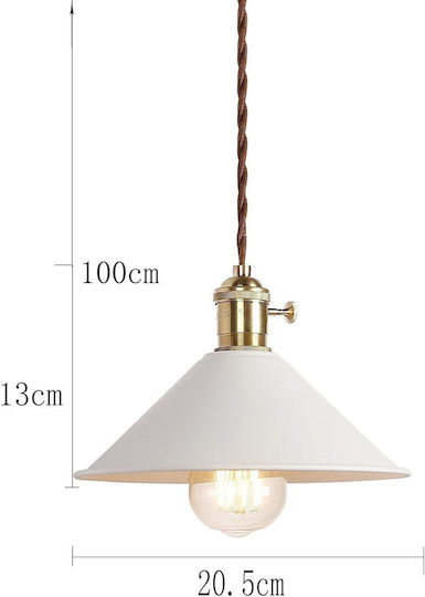 Lampa Blue Pendant Light with E27 Socket