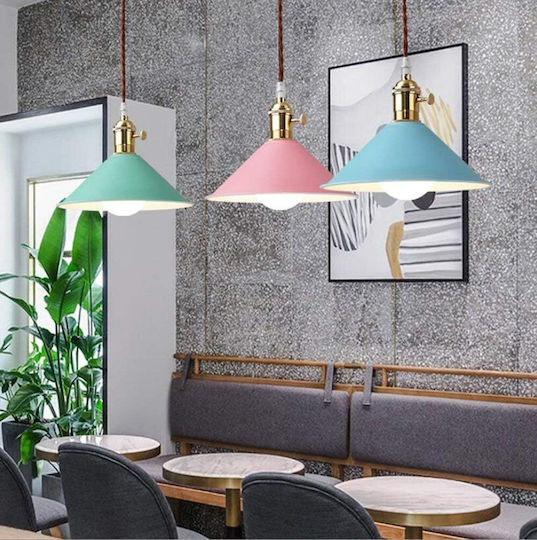 Lampa Blue Pendant Light with E27 Socket