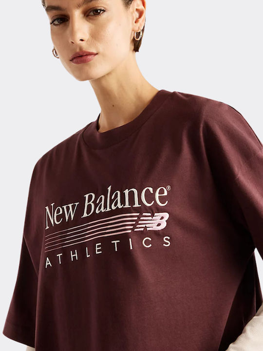 Women's Oversized Burgundy T-shirt