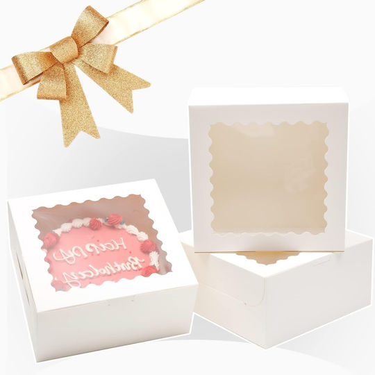 Set mit 5 Boxen 5x5 cm für Kuchen