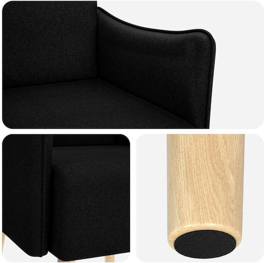 Relax-Sessel Schwarz 60x65x76 cm Relax-Sessel Schwarz 60x65x76 cm