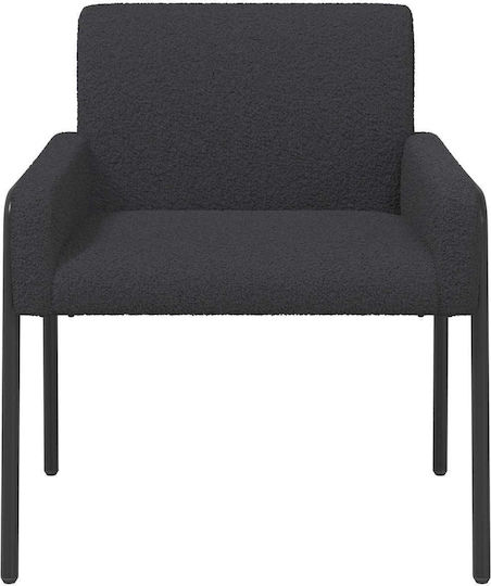 Dunkelgrauer Relaxsessel 62x58x73 cm