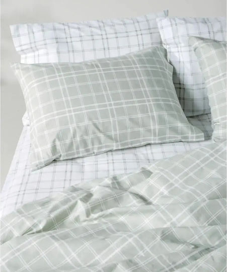 Kentia Loft Комплект персон и половина 185x245cm светлозелено - бяло Kentia Loft Комплект персон и половина 185x245cm светлозелено - бяло