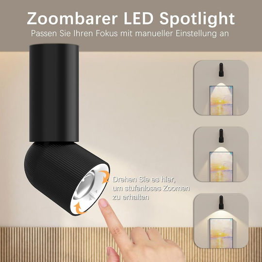 Lampa LED-Spot mit 10 Leuchten in Schwarz